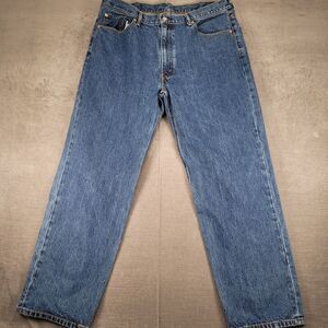 Levi's 550 Medium Wash Denim Jeans Relaxed Fit Men's Blue‎ Jeans 40 x 32
